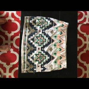 Express Aztec skirt